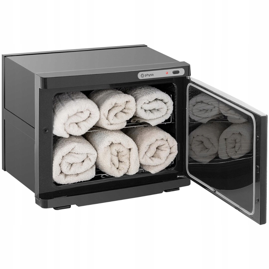 PODGRZEWACZ DO RĘCZNIKÓW ZE STERYLIZACJĄ UV 23 L 230 W CZARNY Szerokość urządzenia 30 cm