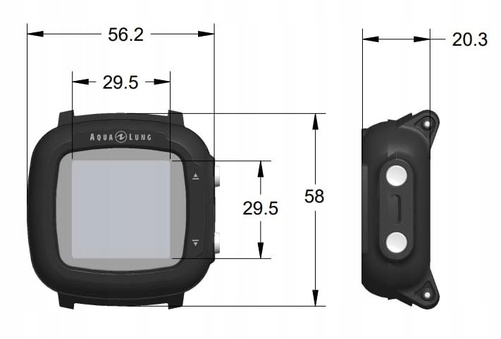 Aqualung Uniseks I330R NS159000 Komputer Nurkowy, Marka Aqualung