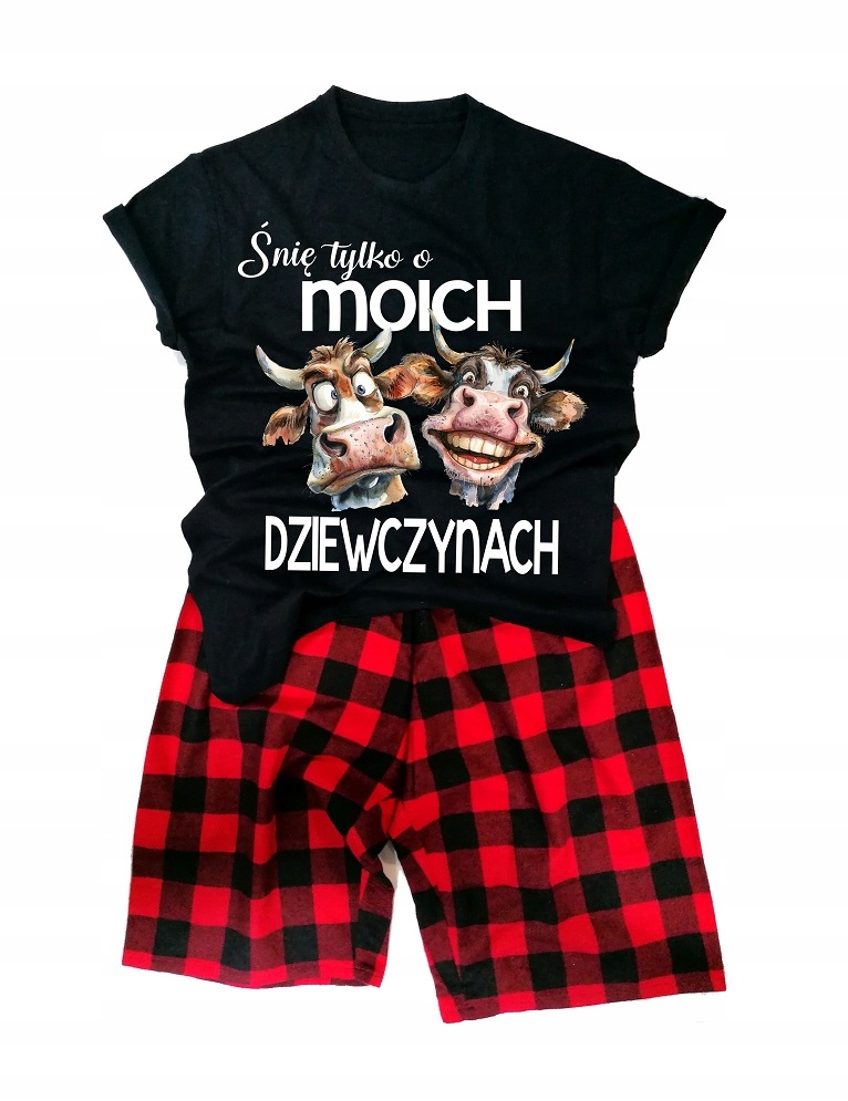 Pánské pyžamo pro Chovatele Krav Pyžamo S Krávami Dárek Pro Zemědělce L