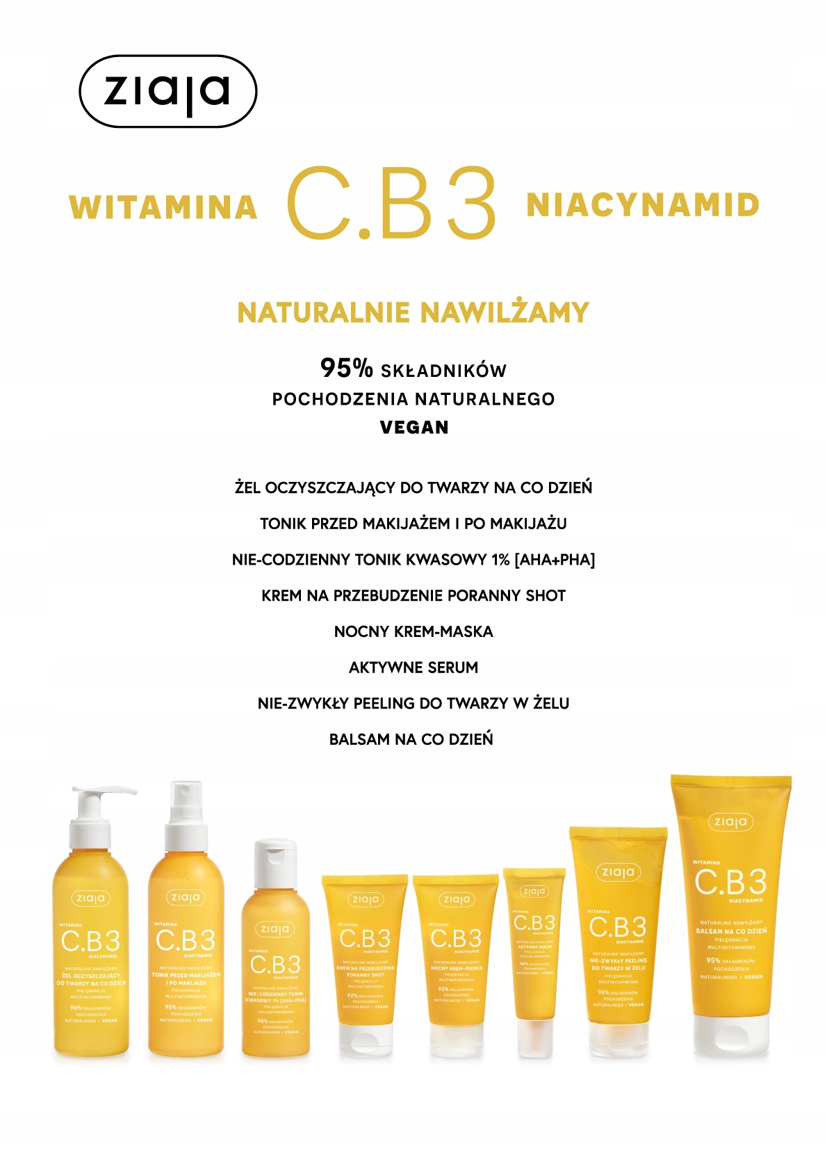 Ziaja peeling do twarzy w żelu witamina C.B3 Postać żel