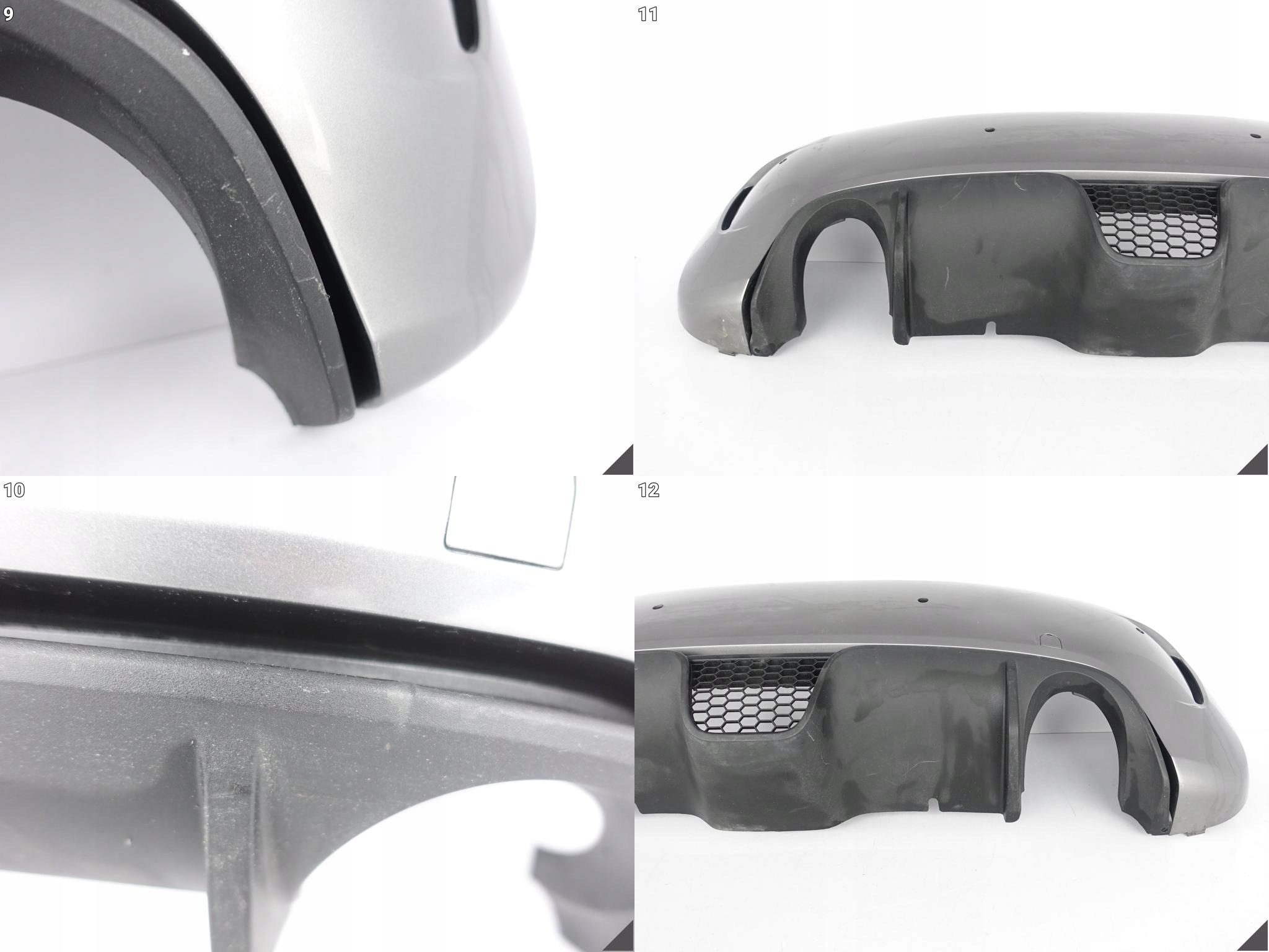 FIAT 500 ABARTH 07-15 bumper BUMPER rear part + SPOILER diffuser + air conditioning grid 4xPDC