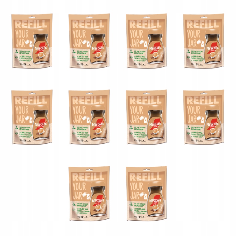 Nescafe Classic Crema Refill 135 g X10