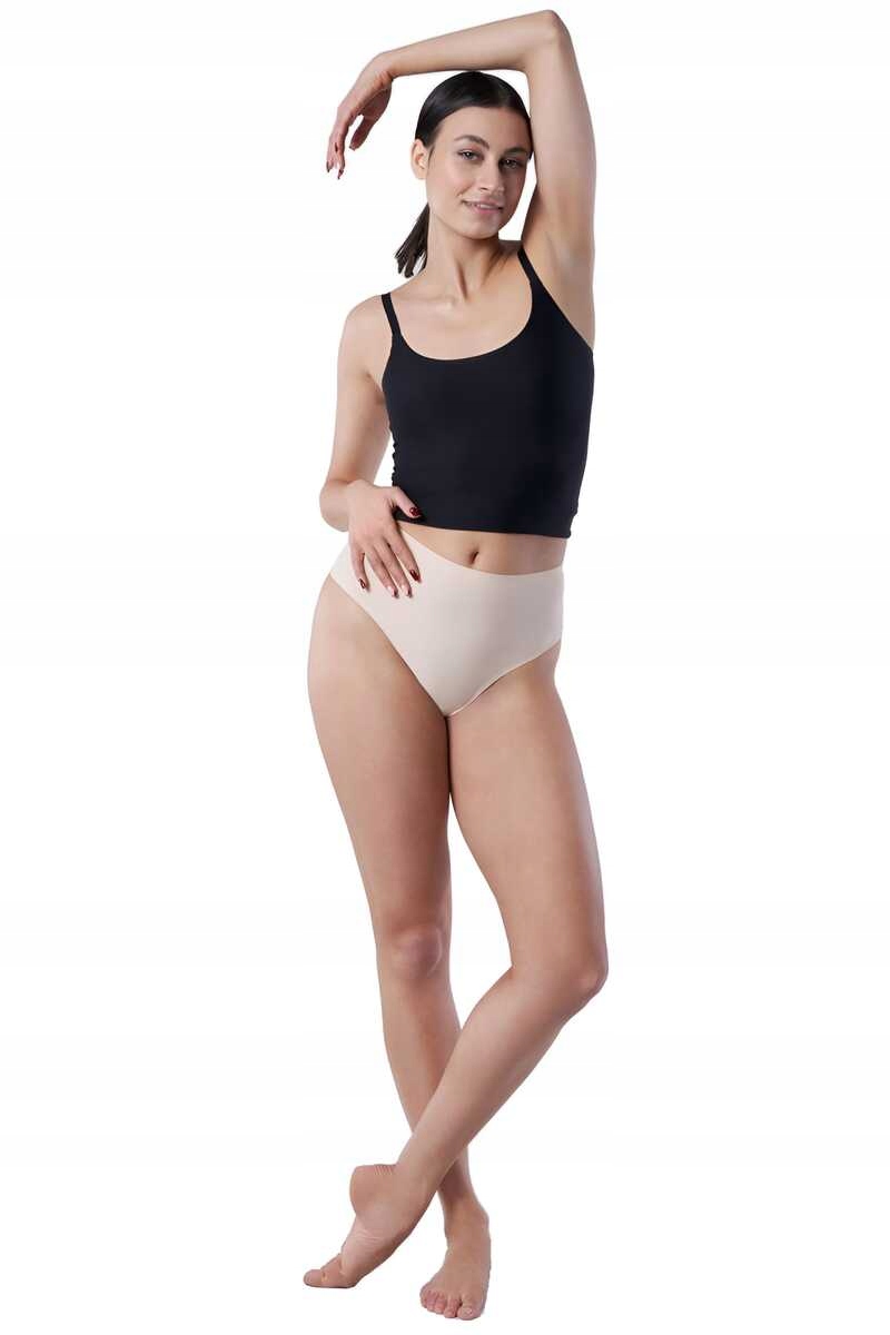 JULIMEX Figi String maxi beżowe S Rozmiar S