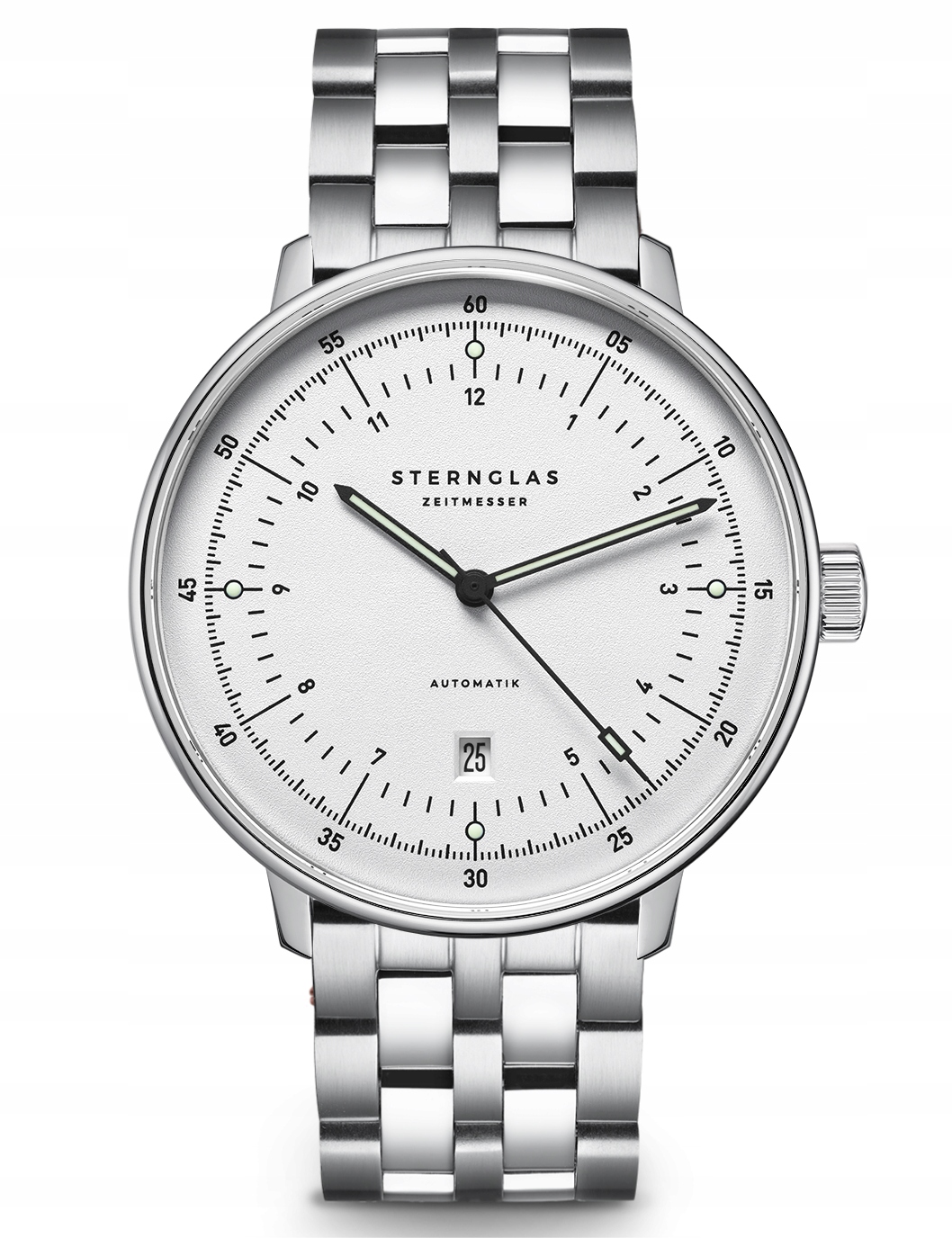 Nový Originální Pánské hodinky Sternglas Hamburg S02-HH47-ME13 Automatik