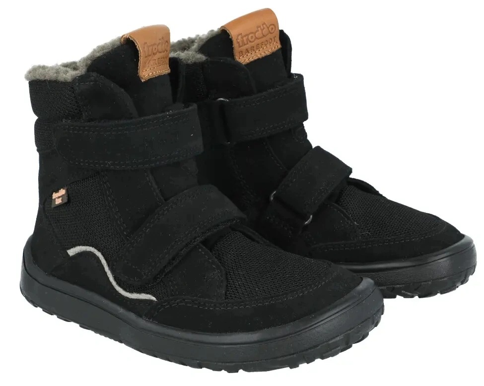 Trzewiki barefoot Froddo G3160247-28 czarne membrana ciepłe zero drop R36