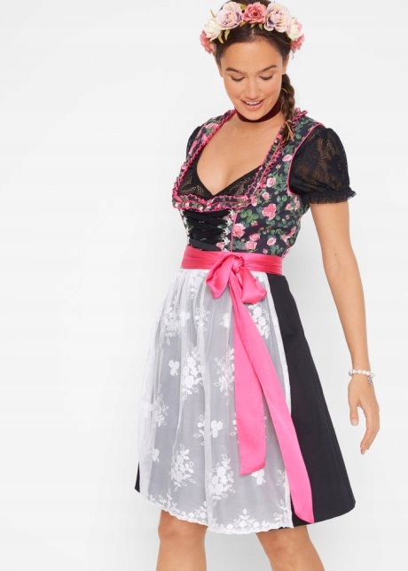 BONPRIX DIRNDL STRÓJ LUDOWY SUKIENKA 2 CZĘŚCI 36 Marka Bonprix