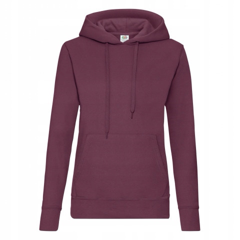 

Bluza dams Hooded Sweat kaptur FruitLoom BurgundM