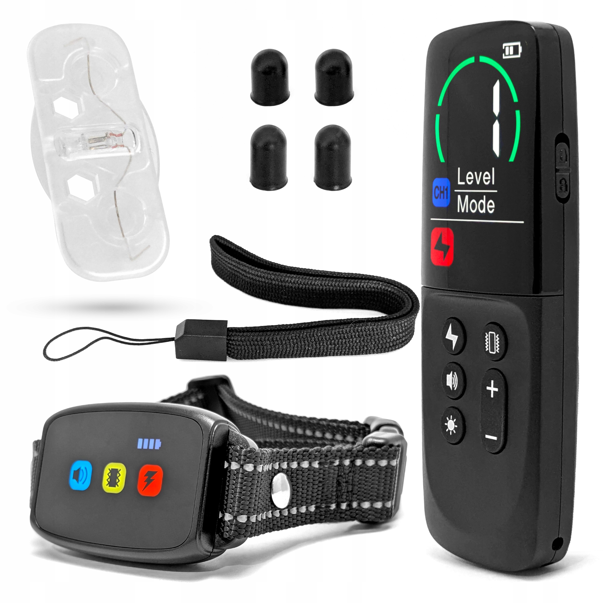 Výcvikový obojek pro psy, univerzální, s dálkovým ovládáním, přijímačem,