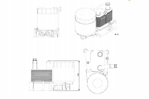 NRF CHŁODNICA OLEJU FORD FOCUS 1,8D 98-04 CONECT 0
