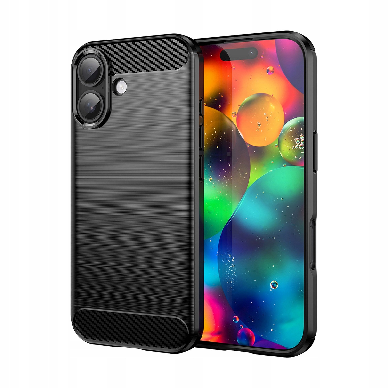 Etui Carbon Case na iPhone 17 czarne Hurtel