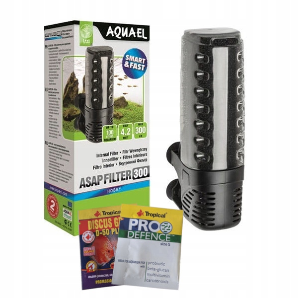 

Aquael Asap 300 Filtr Wewnętrzny Akwarium Do 100L