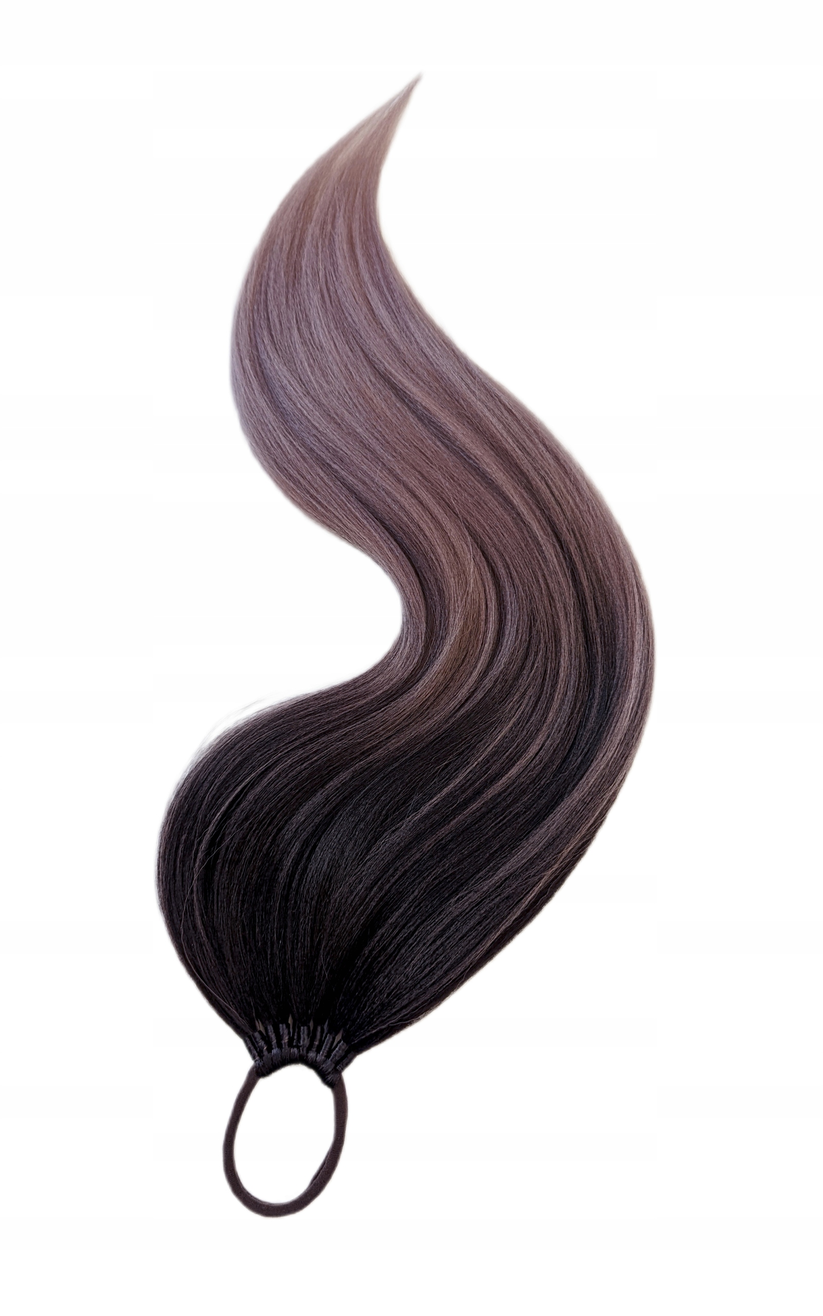 Připínací poník na gumičce, Příčesek, fialová hnědá, Vřesová Brunetka, 80 cm