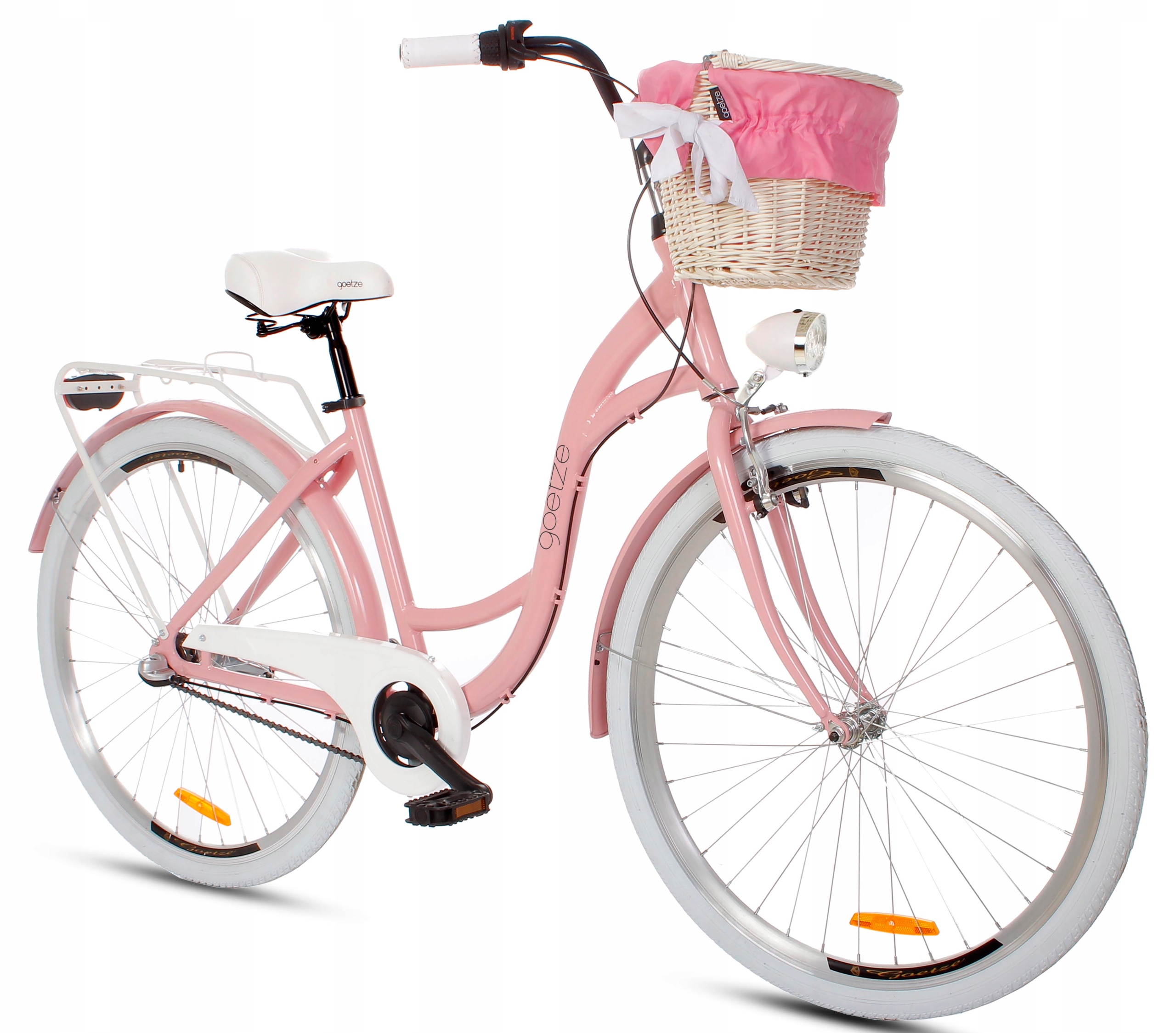 Rower miejski GOETZE Style 28 3b+kosz LEKKA DAMKA
