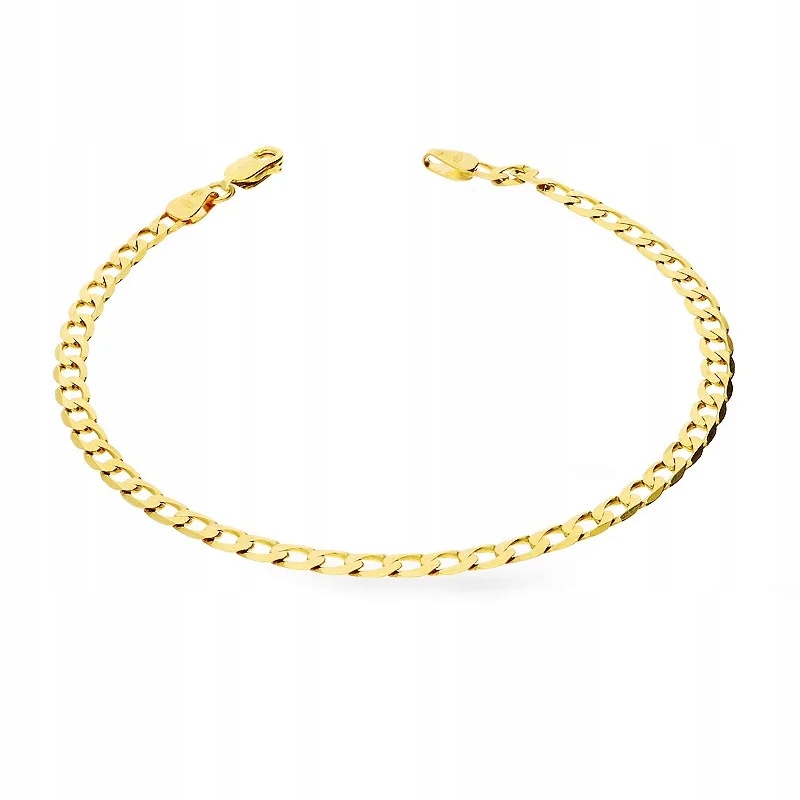 Dámský náramek ze zlata 585, elegantní pancířová vazba, pro každodenní použití, 14kt