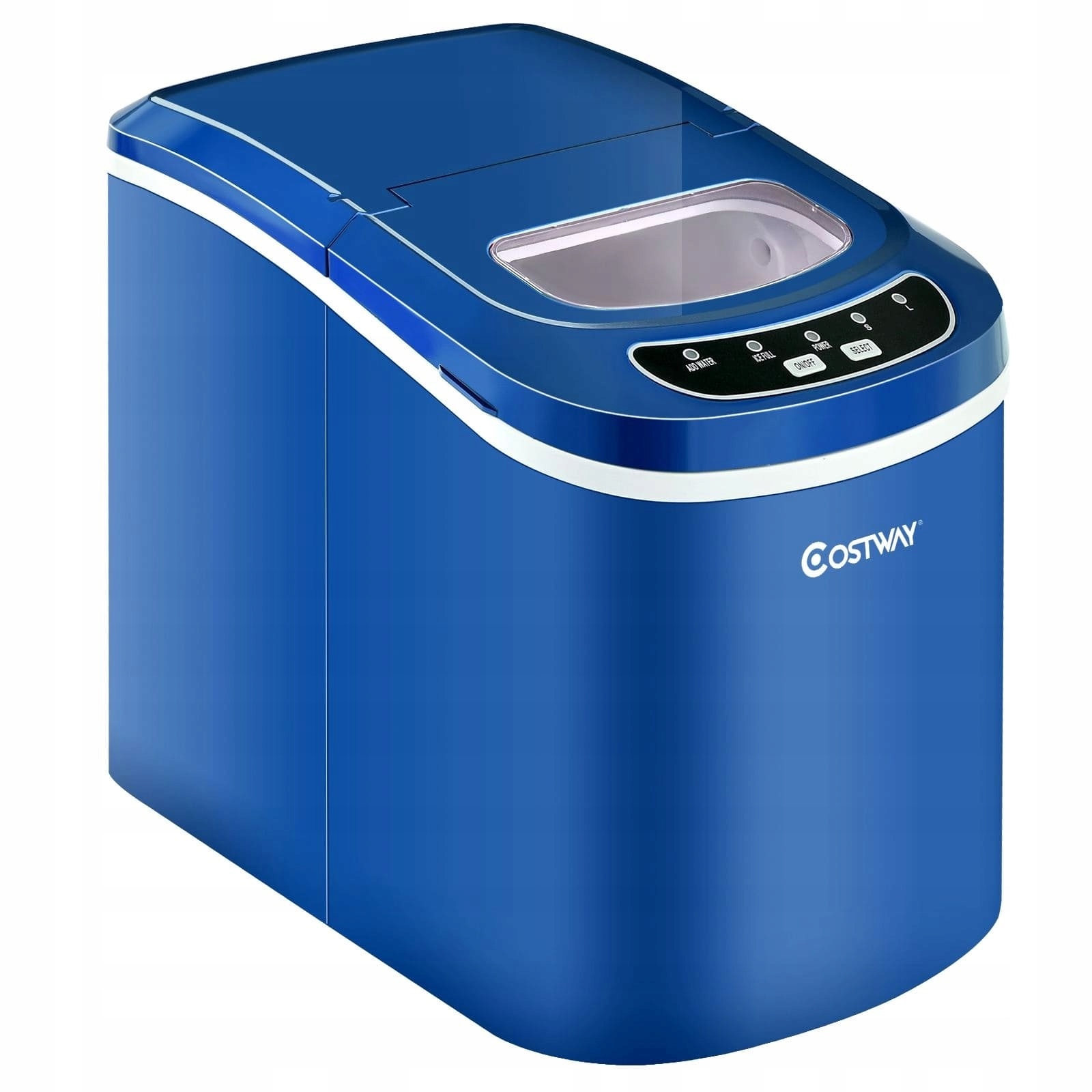 Výrobník ledu Costway Výkonný přenosný výrobník ledu s nádrží