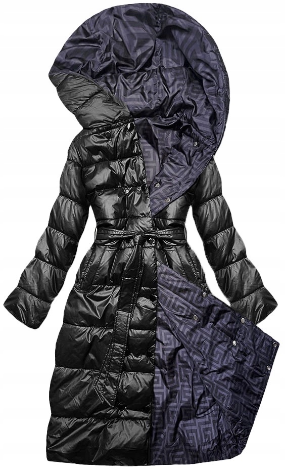 Zimní Bunda 2V1 6638 Černá 50