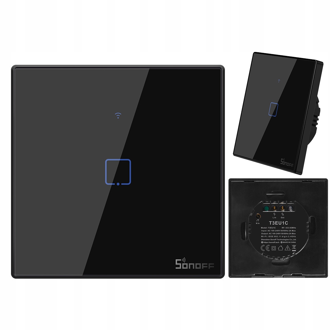 

Sonoff Tx T3 1C Dotykowy WiFi Włącznik 1 kanałowy