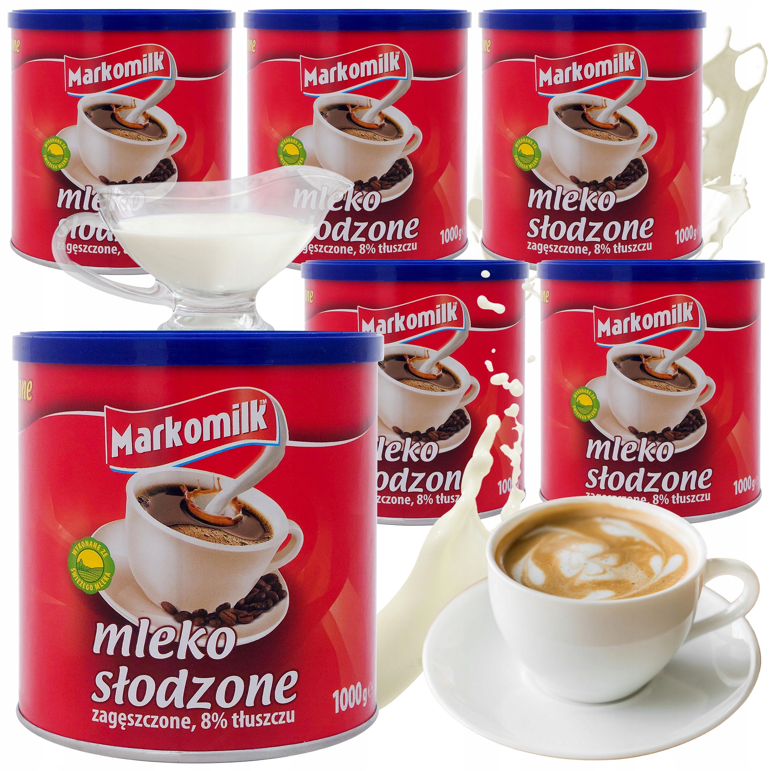 Zahuštěné Mléko 8% Kondenzované 6X1L Velkoobchod