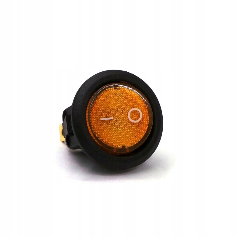 

Włącznik On/Off zatrzaskowy Led 20mm Pomarańcz 12V