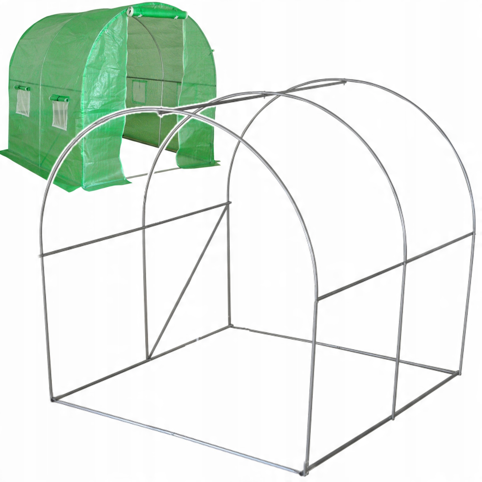 

Stelaż Ogrodowy Tunel Foliowy 2x2x2m Szklarnia 4m2