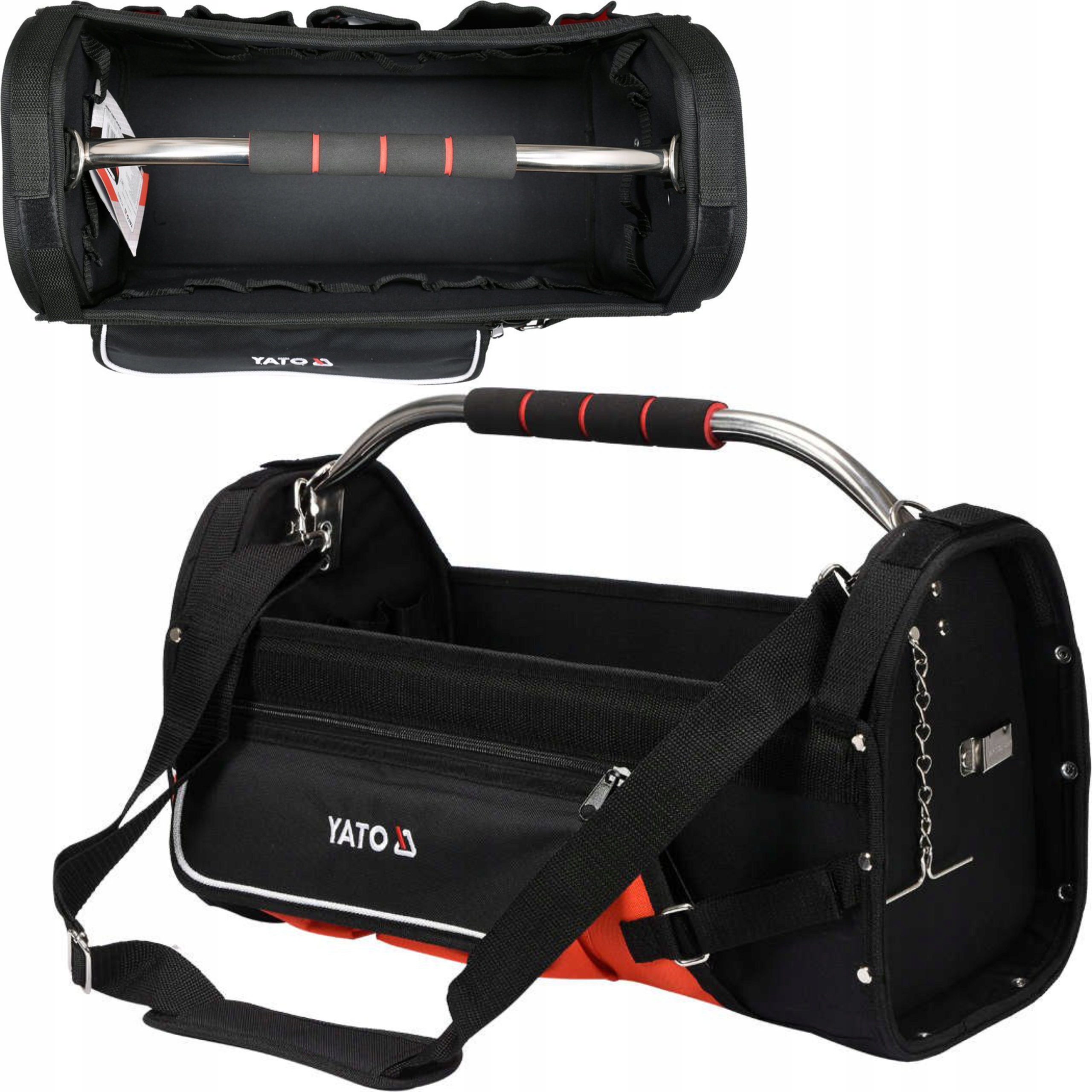 YATO SKRZYNKA TORBA NARZĘDZIOWA POJEMNIK OTWARTY UCHWYT 11KIESZENI YT-74373