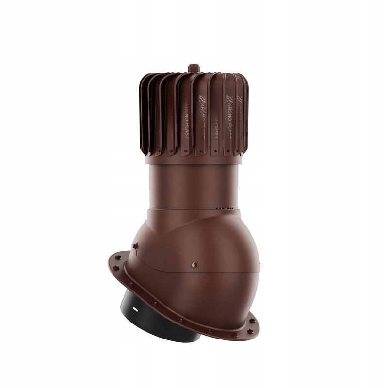 Krbová Vložka Otočná, Podélná, FI200, S Plochou Krytinou, Hnědá, Ral 8017