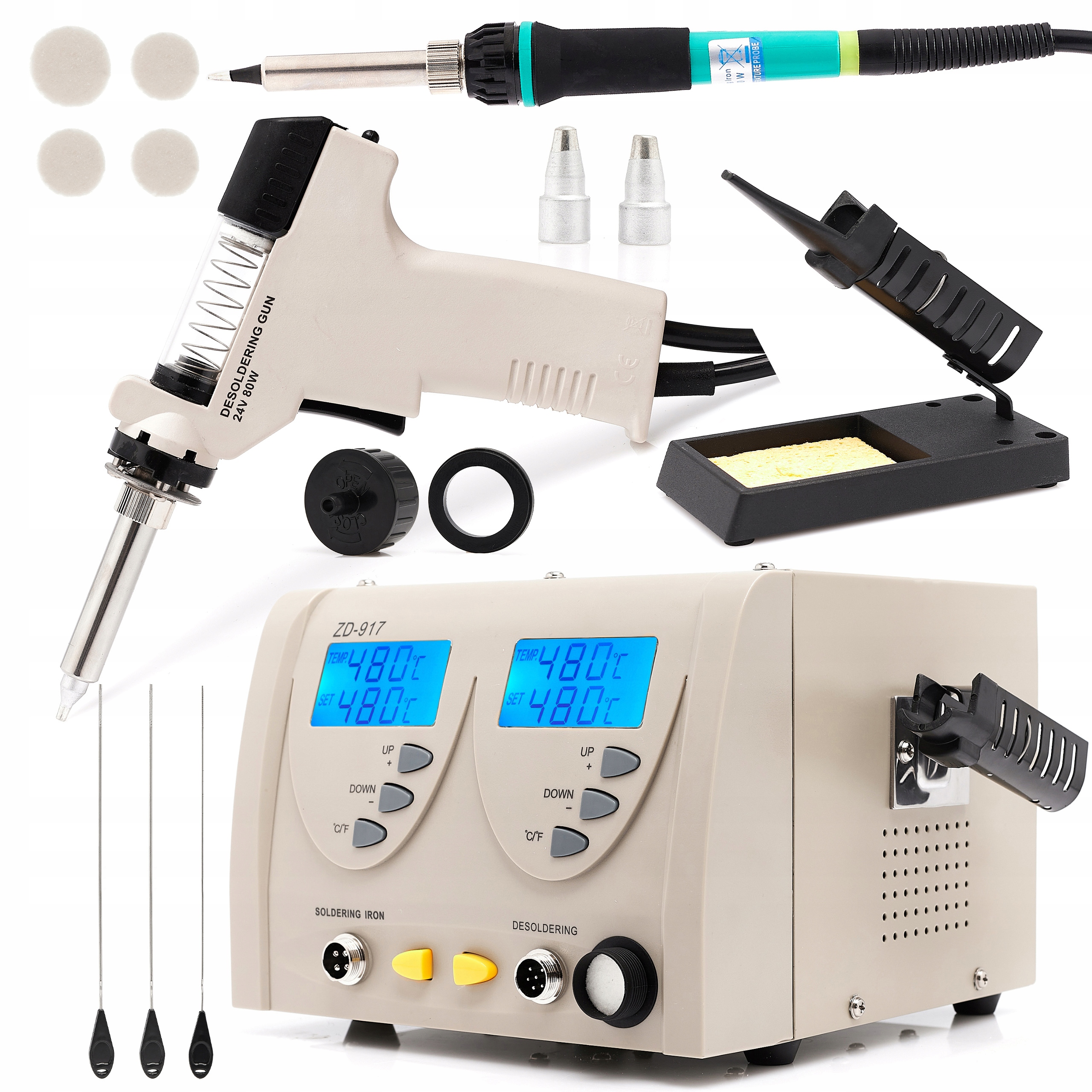 Odpájecí Pájecí Stanice 2v1 Rozpáječka 140W ZD-917