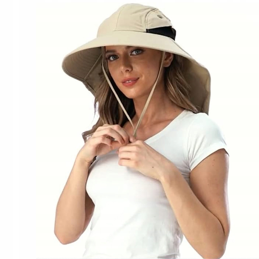 CZAPKA MĘSKA CZAPKA PRZECIWSŁONECZNA Z OCHRONĄ UV SAFARI BOONIE CZAPKA Z SZEROKIM rondem Model hat