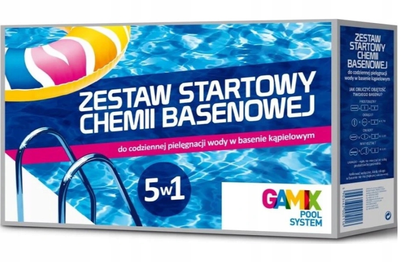 

Zestaw Startowy 5W1 Chemia Glony Chlor Basen