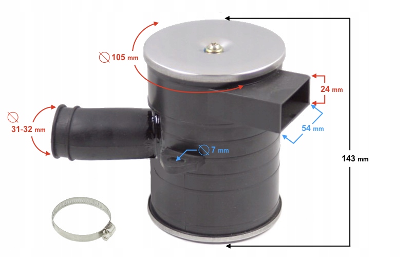 Filtr powietrza Barton Sprint Junak 901/902 Producent Moretti