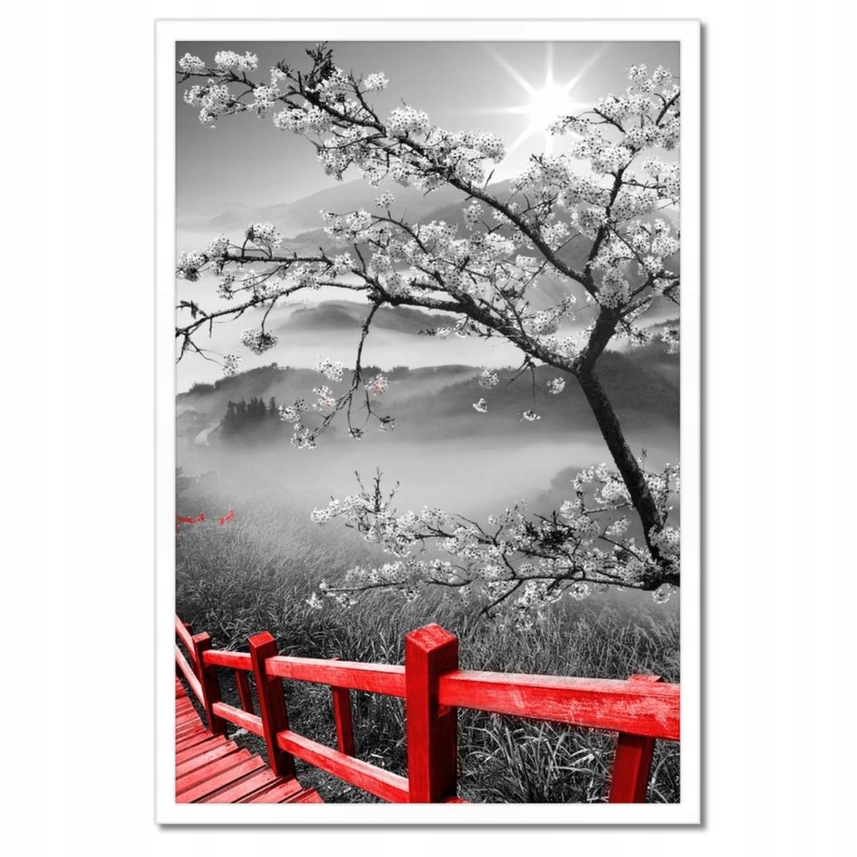 Plakáty v rámu 40x60 Kvetoucí višeň Japonsko