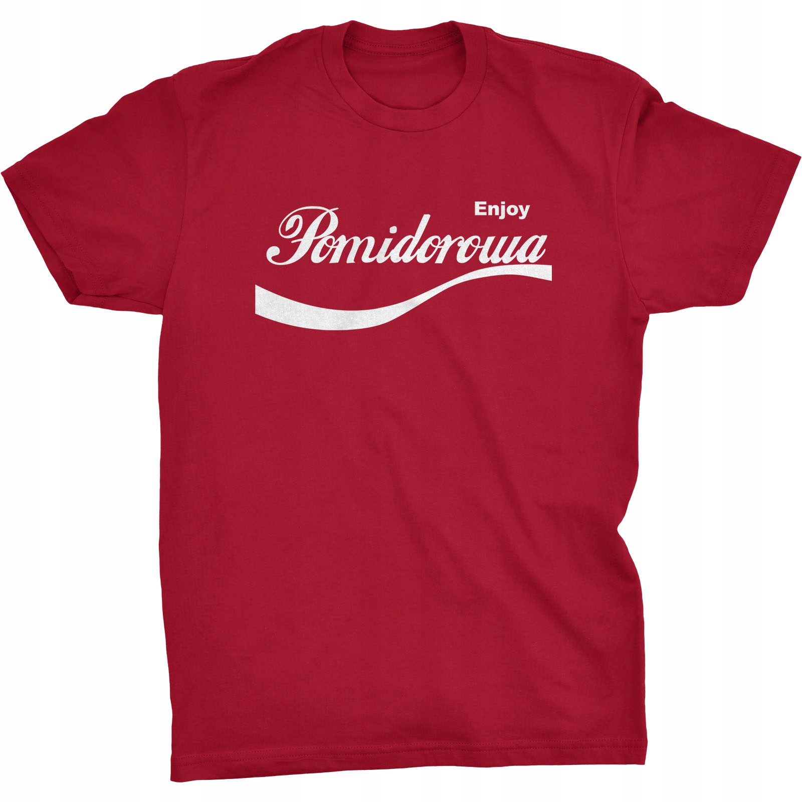

Enjoy Pomidorowa Śmieszna Koszulka Z Nadrukiem