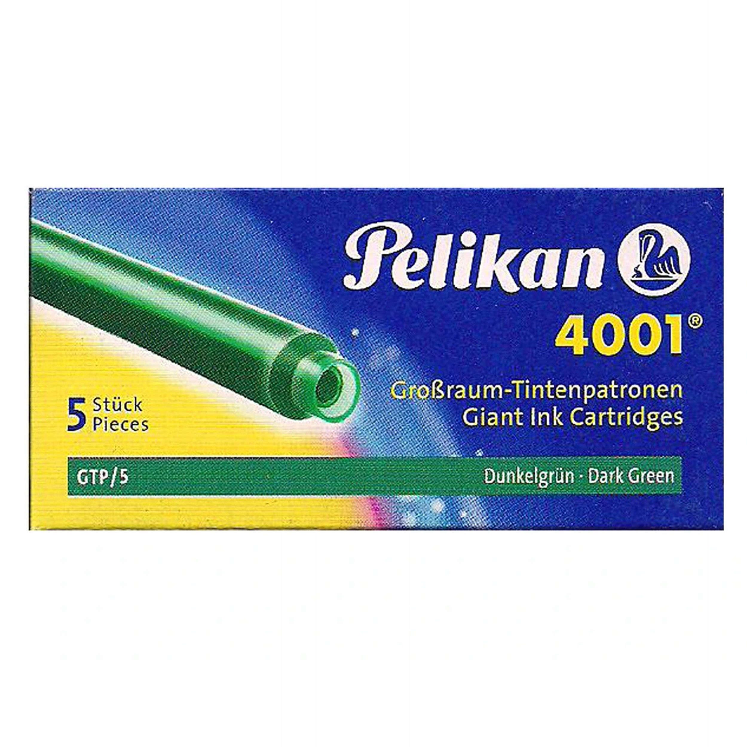 

Naboje Pióra Pelikan Atramentowe Długie Zielone