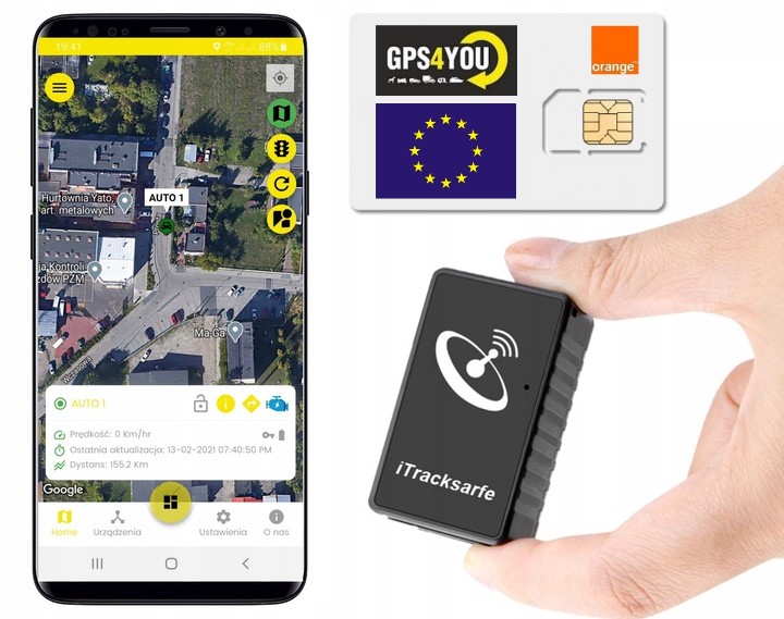 

Mini Lokalizator Gps P1+KARTA Sim Orange+serwer Pl