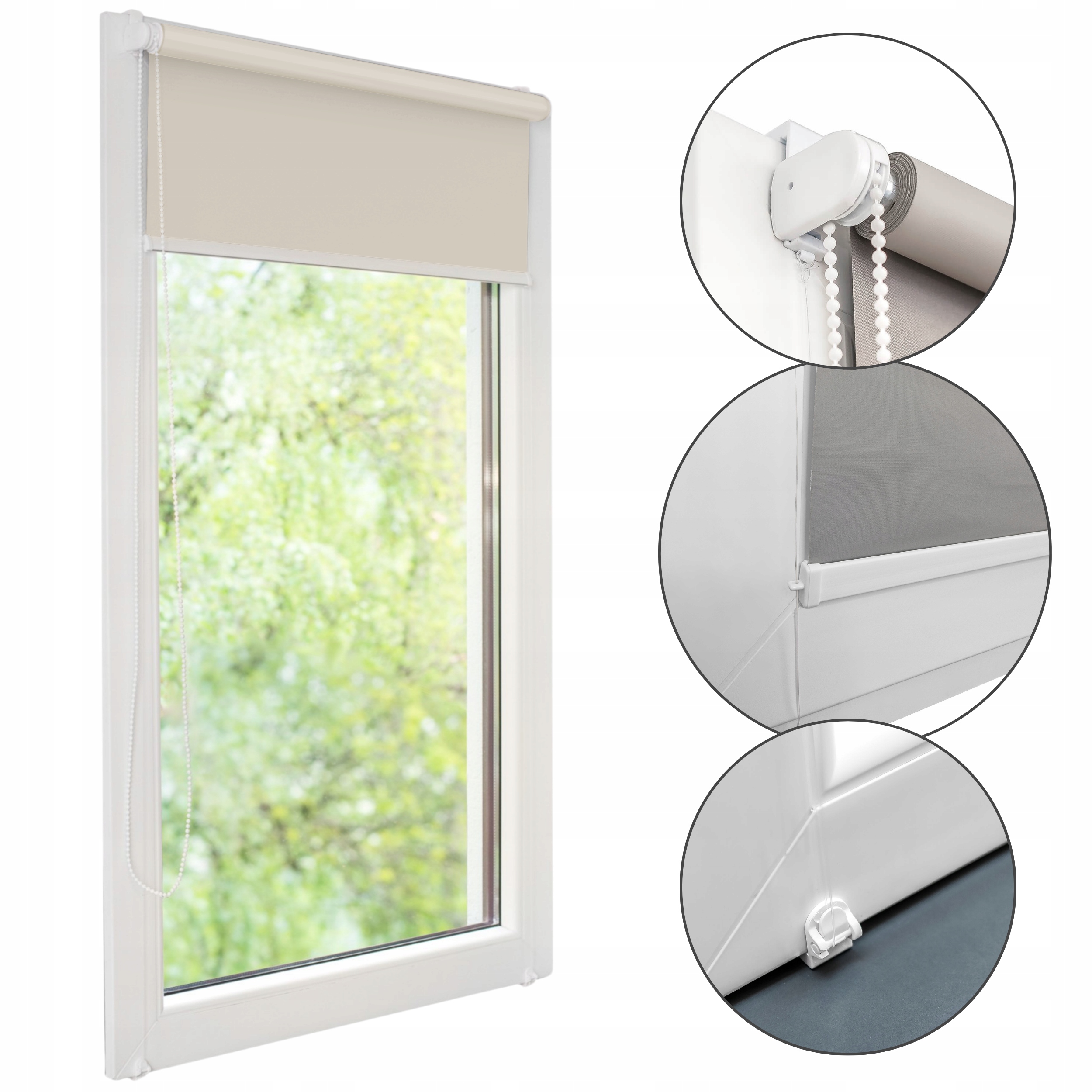 Vnitřní okenní rolety Skládací Zatemňovací 100% 100x220 Na Míru