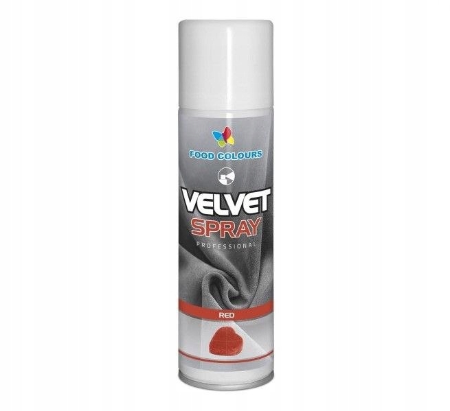Levně Semiš ve spreji Červený 250 ml Food Colours