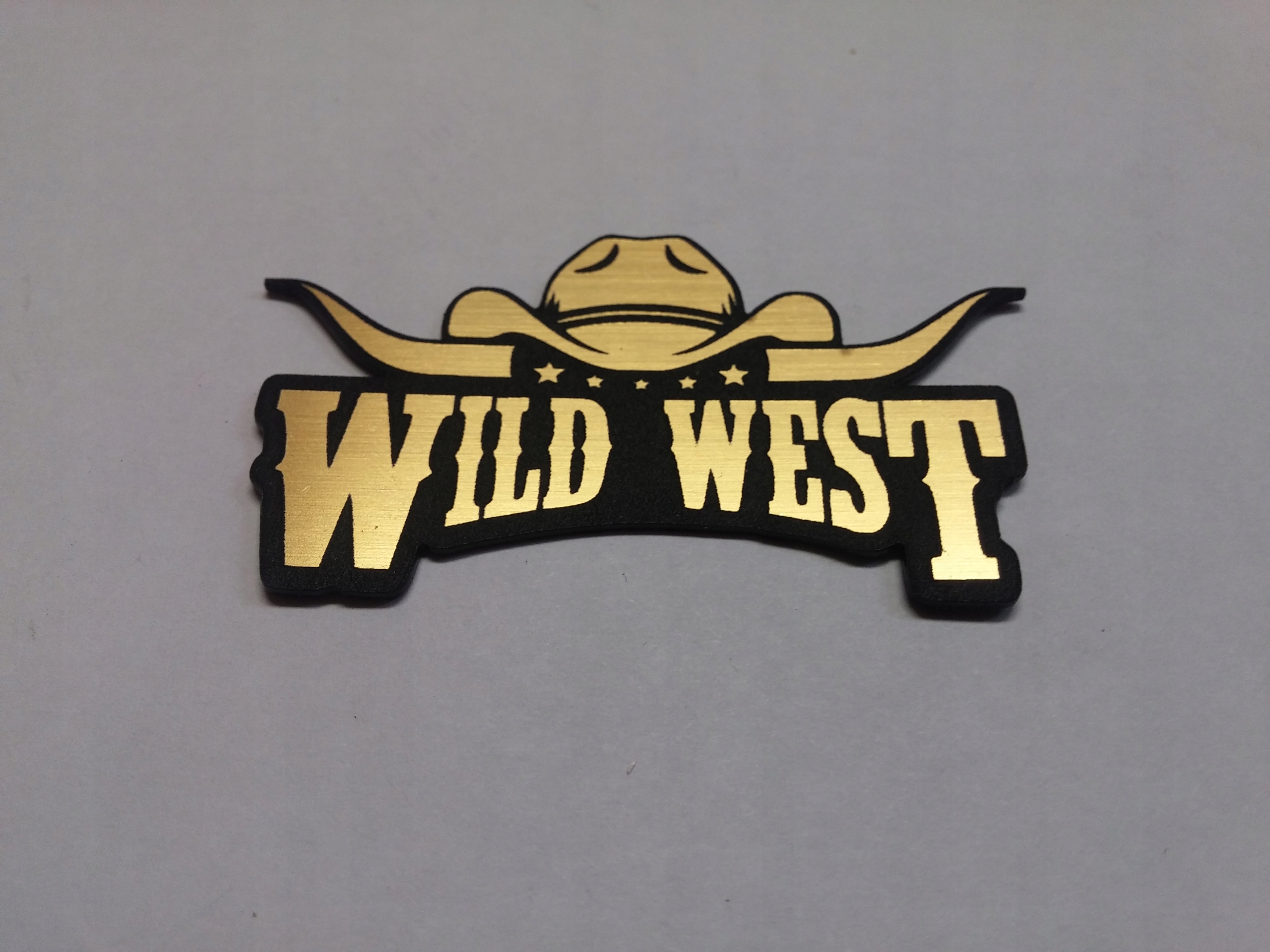 

Wild West naklejka emblemat 57 x 30 mm *złota