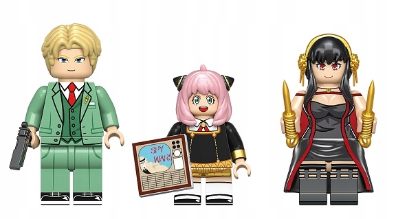 

Klocki zestaw 3 figurki Spy X Family