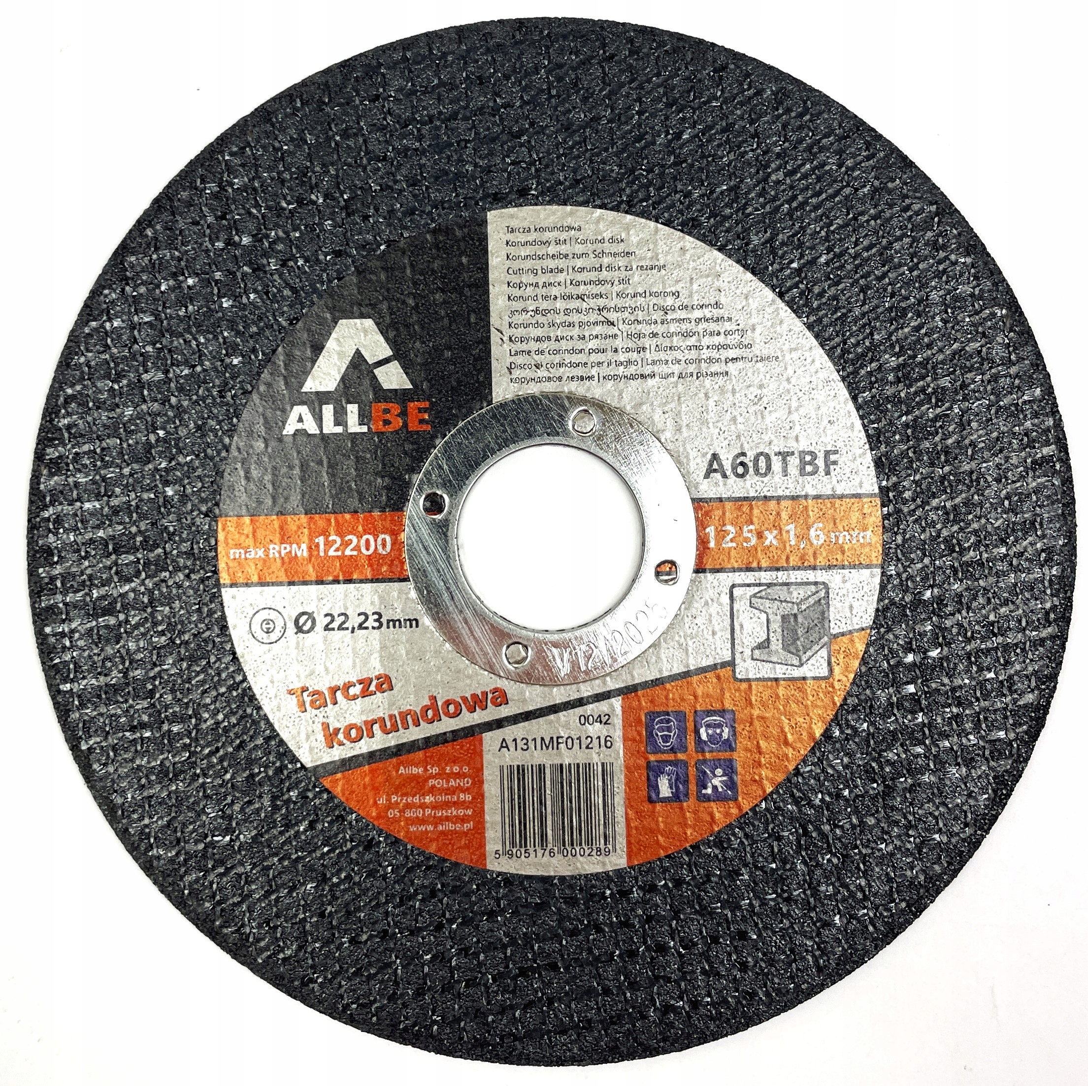 TARCZA DO CIĘCIA METALU 125 x 1,6MM STALI TARCZE DO CIĘCIA METAL WYTRZYMAŁA