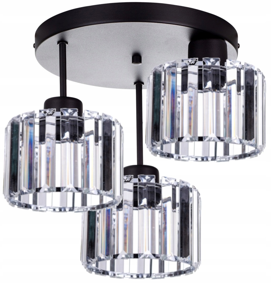 

Szklana Lampa Wisząca Sufitowa Żyrandol Plafon Led