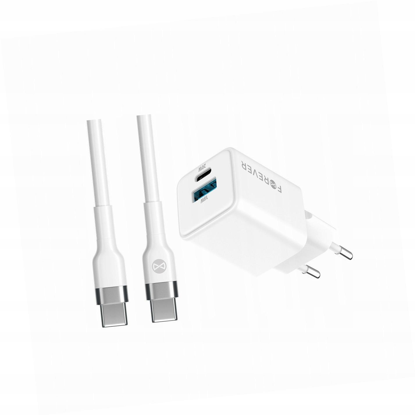 Szybka ładowarka GaN 20W Usb i Usb-c z kablem do Motorola Moto G9 Play