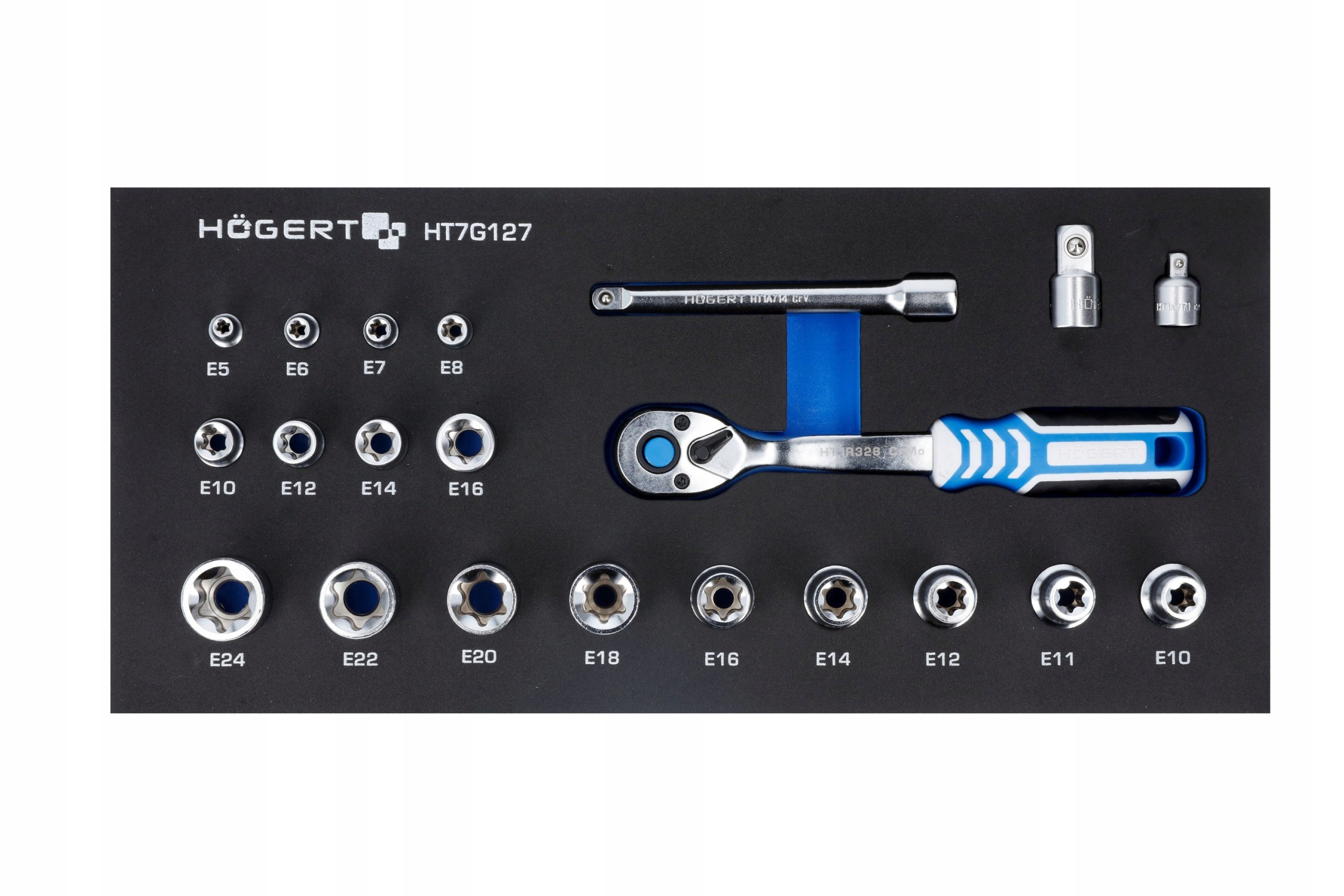 HOGERT WKŁAD SZAFKI NASADKI GRZECHOTKA 3/8 22 EL