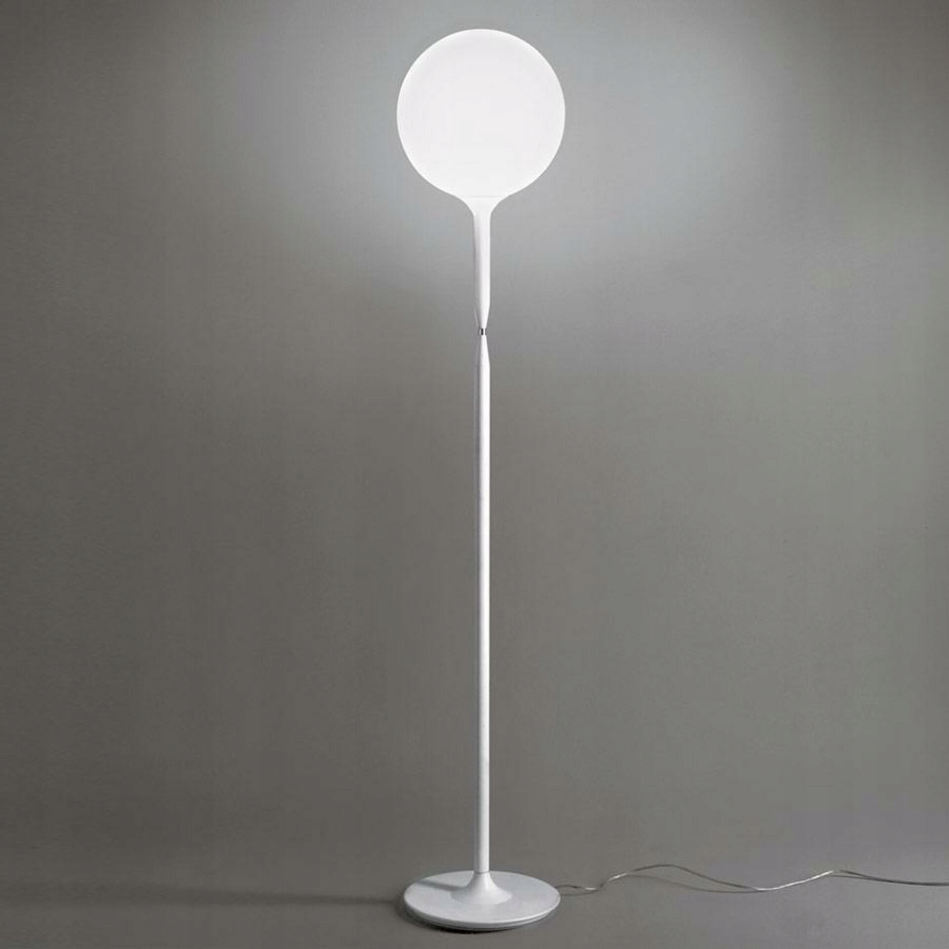 Artemide Castore 350 stojacia lampa, stmievač, biela, 182 cm, 2870 lm