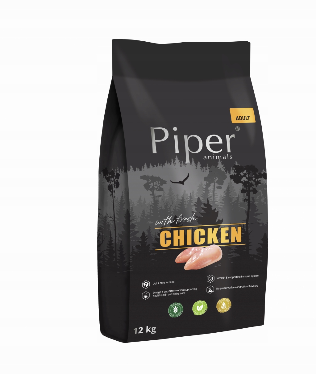 Levně Krmivo krmivo pro psy Piper s kuřecím masem 12 kg