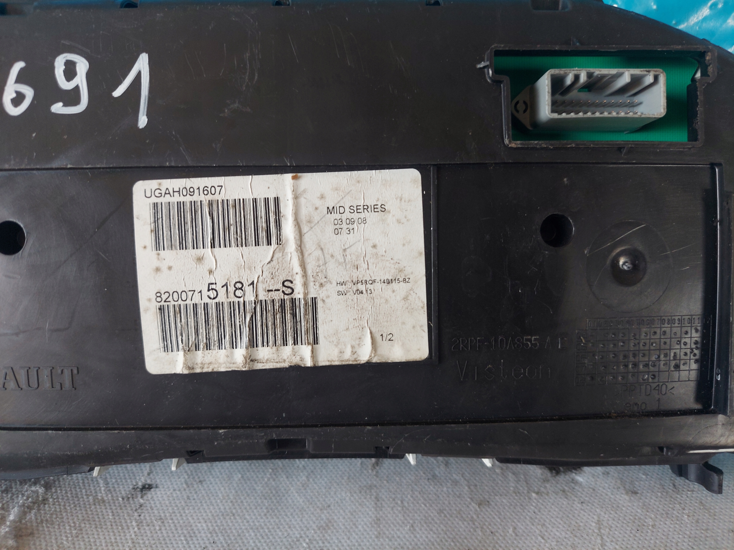 dials clock CLIO III 1.2 B 8200715181S