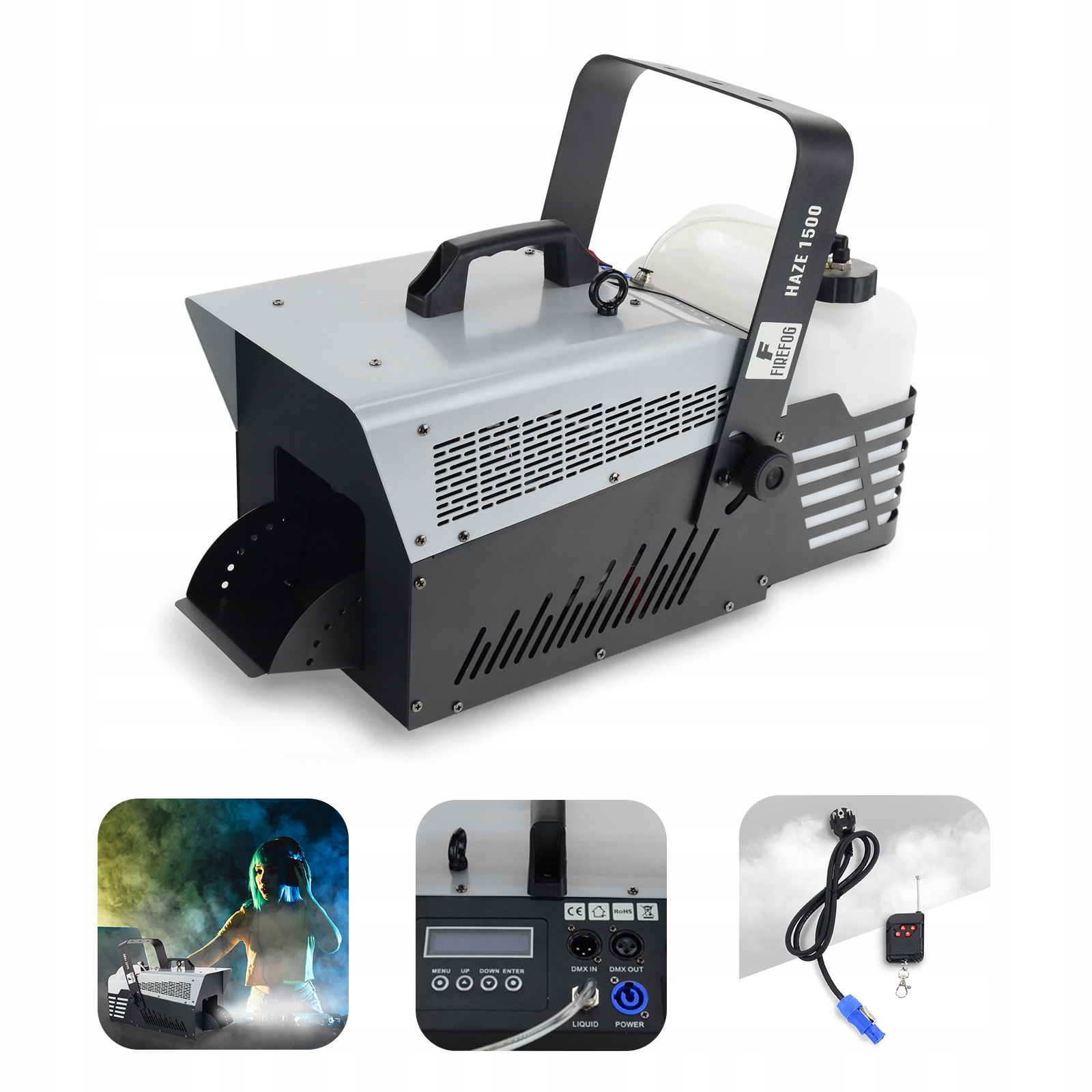 Hazer sceniczny wytwornica mgły maszyna do dymu ciągłego Haze 1500 Firefog