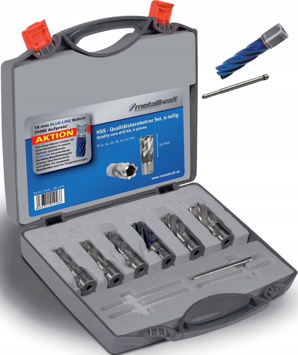 FREZY WIERTŁA DO WIERTARKI MAGNETYCZNEJ RUROWE 7el