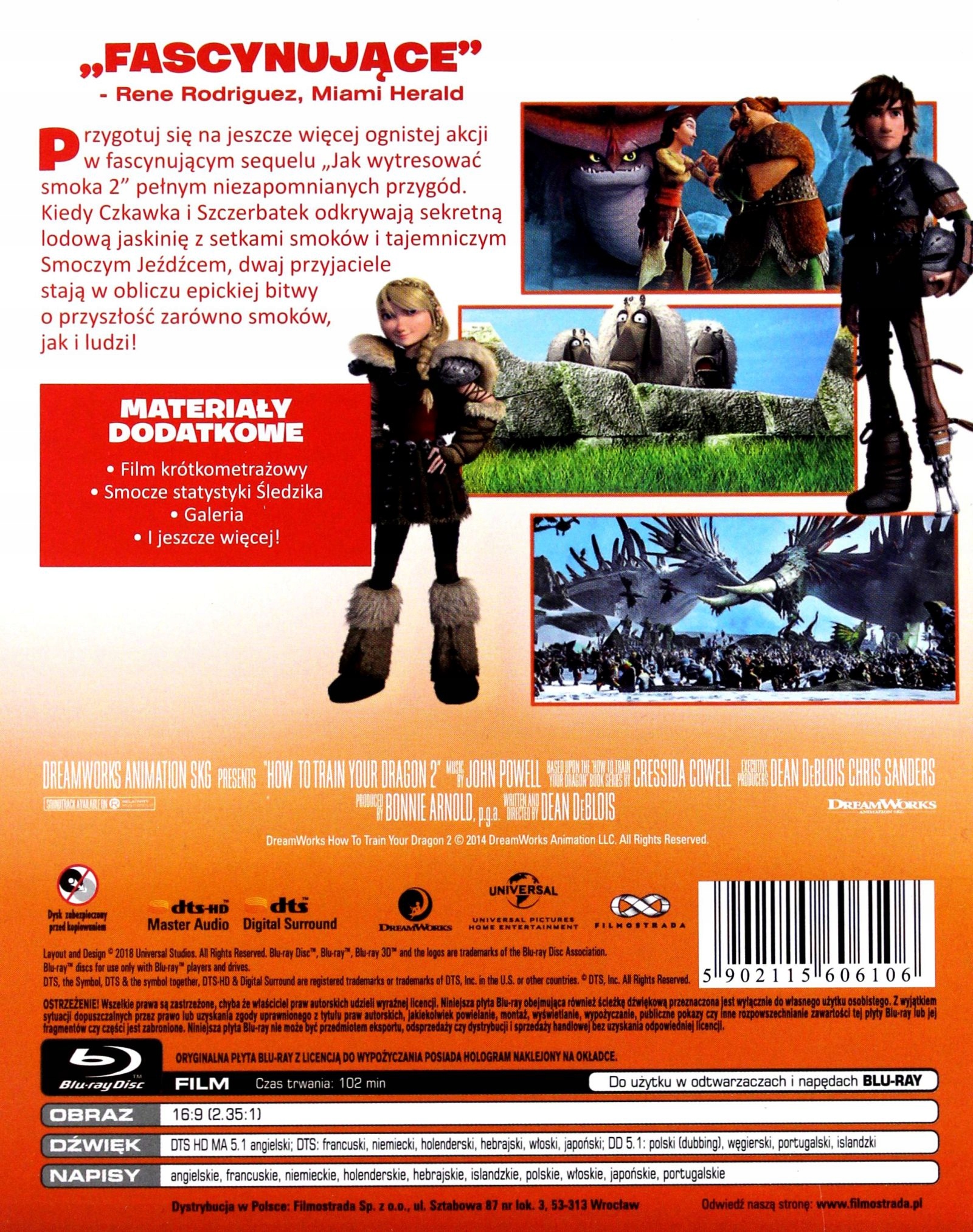 JAK WYTRESOWAĆ SMOKA 2 (BLU-RAY) Stan opakowania oryginalne