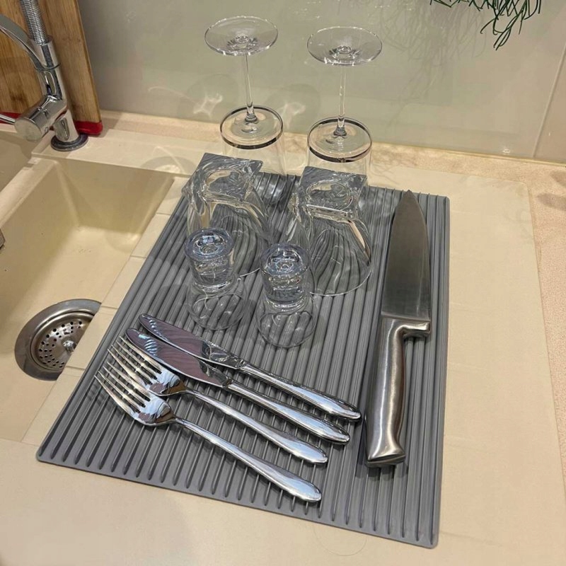 MATA PODKŁADKA OCIEKACZ DO NACZYŃ 45x39cm FLEXI Typ do zlewu zwijana