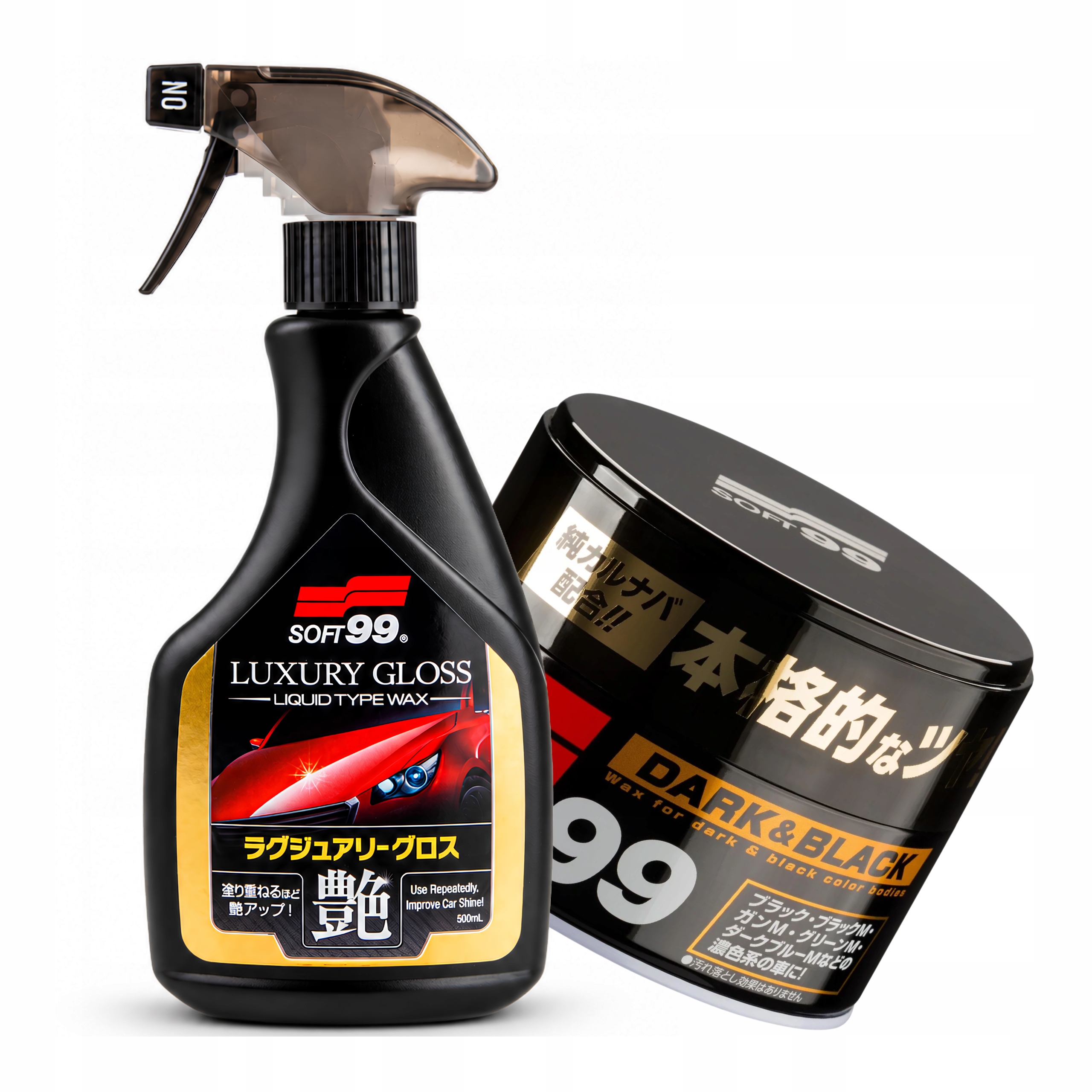 Soft99 zestaw Luxury Gloss Dark Black Wax do zabezpieczenia lakieru auta